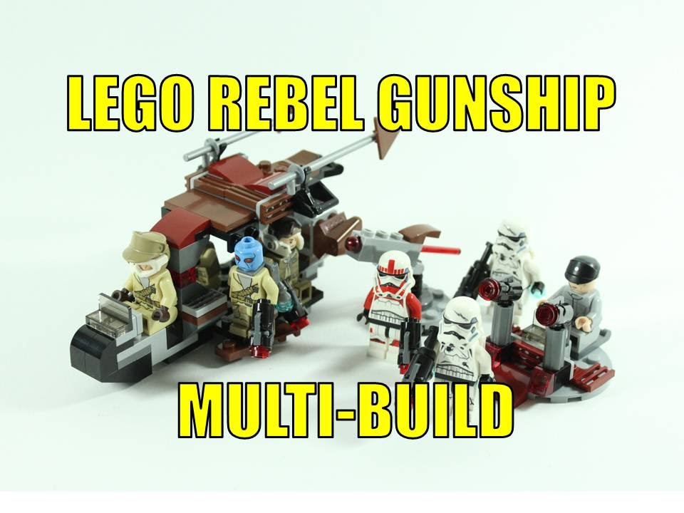 LEGO STAR WARS 75133 & 75134 MUTLI-BUILD REBEL GUNSHIP - YouTube