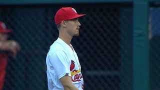 OAK@STL: Weaver strikes out seven in home debut