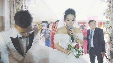 PHÓNG SỰ CƯỚI - Cô dâu cover ÁNH NẮNG CỦA EM CÔ DÂU dành tặng chú rể cực hay