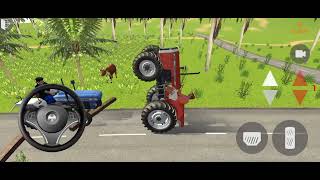 Transporting tractor driving 3d #fs22 tractor 🚜 Offroading farm android gameplay #gtav screenshot 4