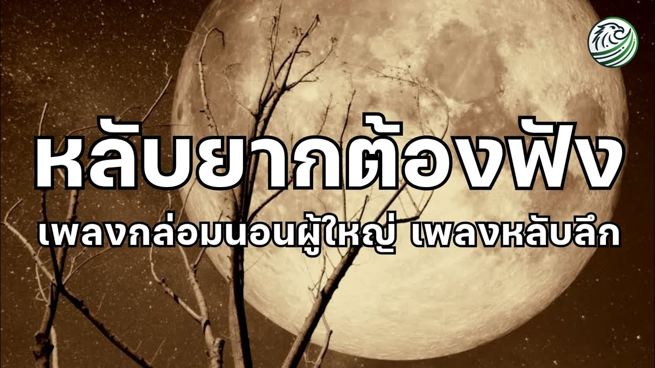 เพลงหลับลึก หลับยากต้องฟัง หลับง่ายขึ้น เพลงกล่อมนอนผู้ใหญ่ เพลงผ่อนคลาย ดนตรีบำบัด ดนตรีผ่อนคลาย