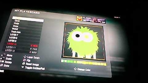 How to make your playercard on Black ops Elmo and Oscar the grouch