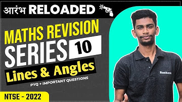 Lines & Angles  Maths for NTSE | Arambh Reloaded| Maths By Kishan Jaiswal