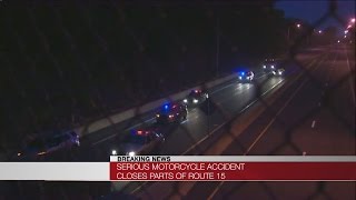Motorcycle crash closes Berlin Turnpike
