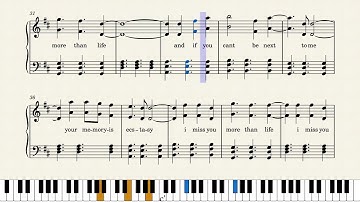 Ghost – Justin Bieber piano tutorial + Lyrics