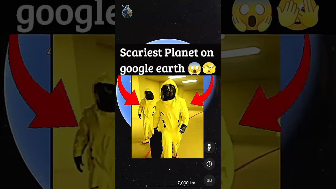 Scariest Planet🫣🌍on google earth 