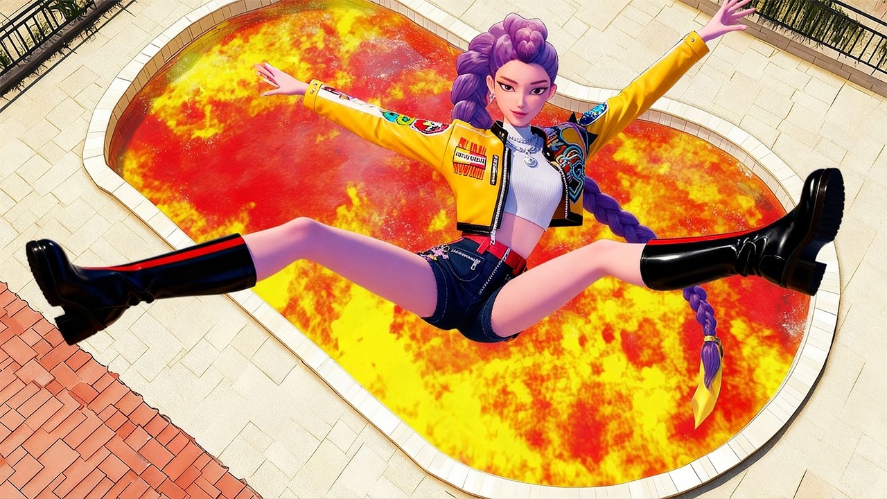 GTA 5 Kpop Demon Hunters • Insane Lava Jumps and Fails!