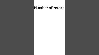 Numbers of zeroes #studytree#knownunknown#English#talkingtree#education#shorts
