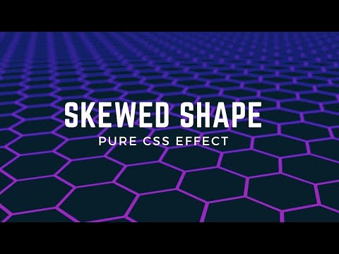 Simple Skewed Div Shape using CSS | CSS Tricks