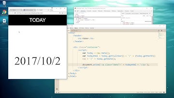JavaScript入門：JavaScriptで今日の日付を表示しよう ⑥