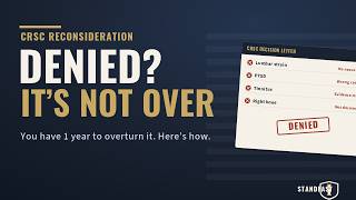 CRSC Denied How Reconsideration Can Overturn It (You Have 1 Year)
