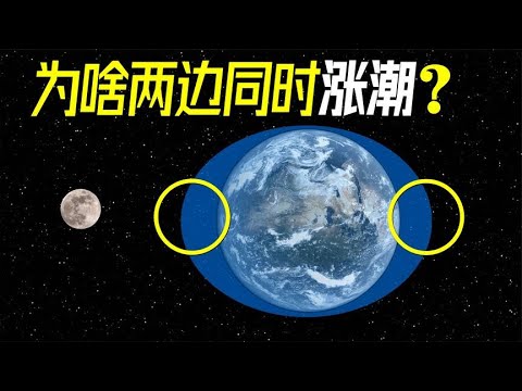地球两边为什么同时涨潮？揭秘月球潮汐【萌萌战队】