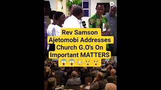 Rev Samson Ajetomobi Addresses Church G.O's On Important MATTERS😳 #shorts #viral #2026 Rev Samson Ajetomobi Addresses Church G.O's On Important MATTERS😳 #shorts #viral #2026