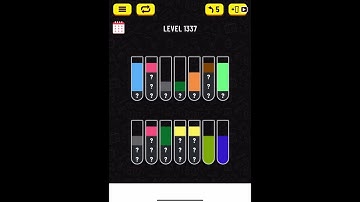 water sort puzzle level 1337