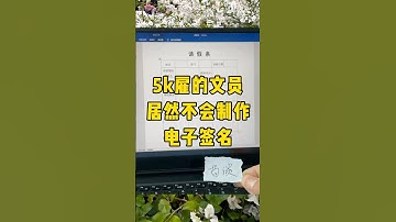 十秒制作电子签名#办公技巧 #职场 #文员 #每天学习一点点 #word