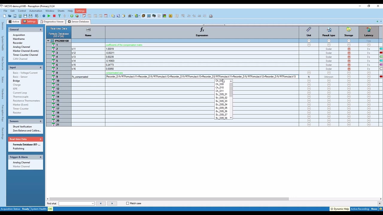 Setting up a 6 Axis Load Cell Cross Compensation Matrix in an eDrive Power Analyzer