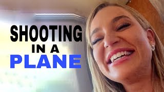 Blake Blossom And Angel Youngs Shooting A Video In A Plane