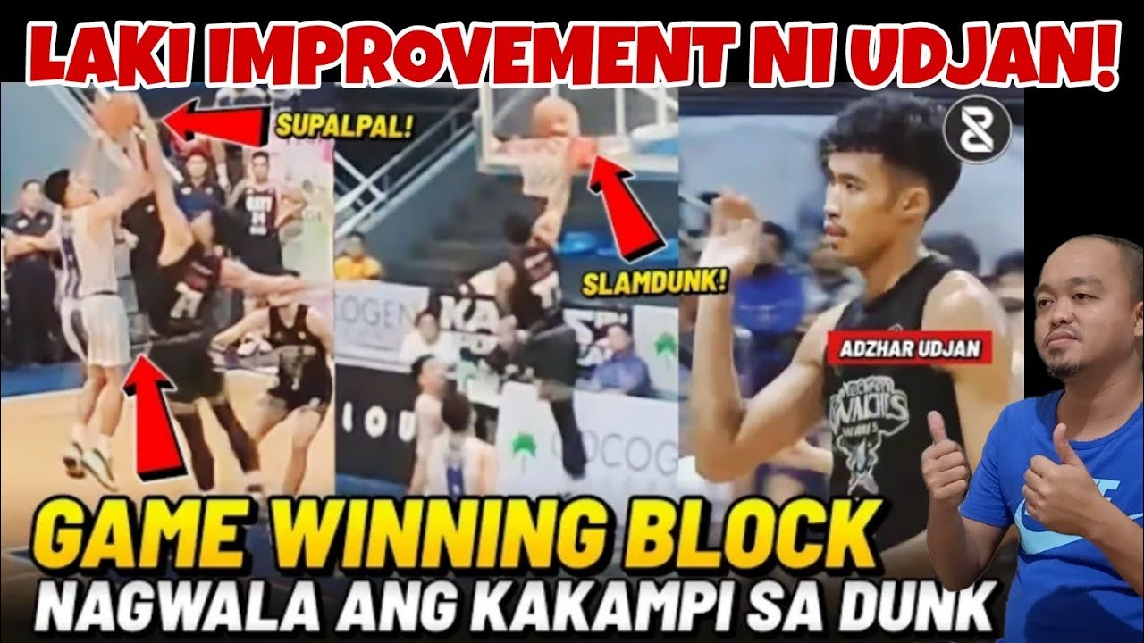 UDJAN GAME WINNING BLOCK VS MPBL PLAYER! NAGWALA ANG KAKAMPI SA KANYANG SLAMDUNK! - reaction