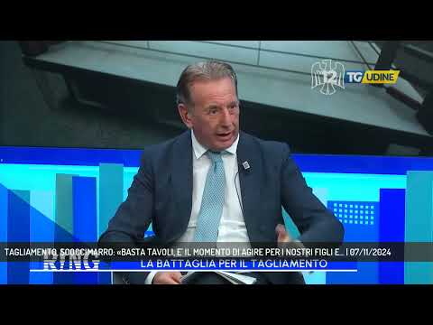 TAGLIAMENTO, SCOCCIMARRO: «BASTA TAVOLI, E' IL MOMENTO DI AGIRE PER I NOSTRI FIGLI E... | 07/11/2024