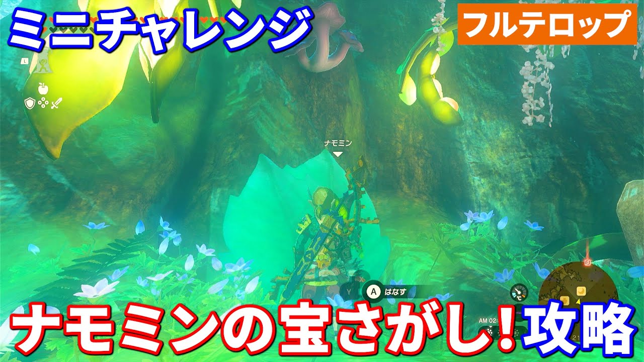 ティアキン】ナモミンの宝探し！攻略 ミニチャレンジ（フルテロップ