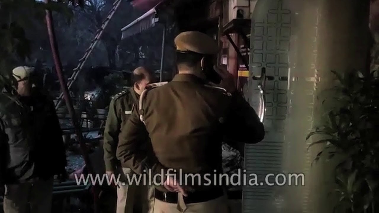 Rescue operations underway at a hotel in Delhi