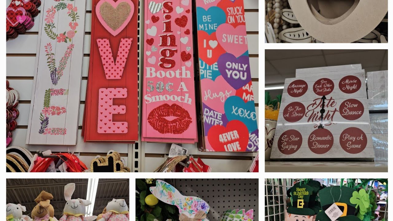 Dollar Tree Shop With Me  Valentine's plus Easter SneakPeek