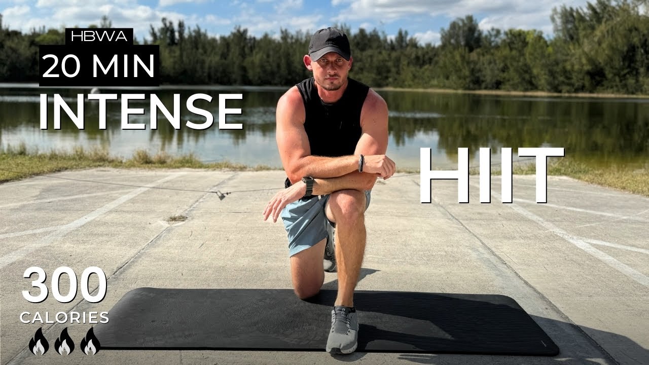 INTENSE 20 Min HIIT Workout - Full Body Workout At Home (No Equipment ...