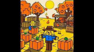 Pumpkin season in the block world - Voxel Pals #Shorts