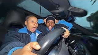 Teaching Busisiwe How To Drive… GONE WRONG! 😂🚗 (She Almost Crashed!) Repost 