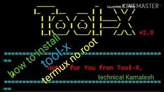 how to install tool-x on termux no root