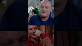 2 Astronauts Dissolve Effervescent Tablets in Floating Water Droplets! | Zero Gravity  Experiment
