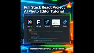 Full Stack React Project ( AI Photo Editor ) - Next JS, Fabric.js, Tailwind, ImageKit, Shadcn UI 🔥?