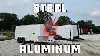Steel VS Aluminum Enclosed Trailer Comparison!