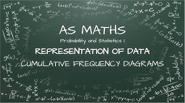 AS Maths - Representation of Data - Cumulative Frequency Graphs - CIE 9709 5.1