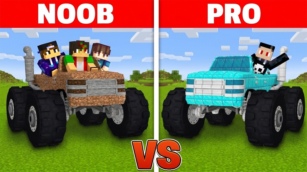 I Built a MONSTER TRUCK in Minecraft!