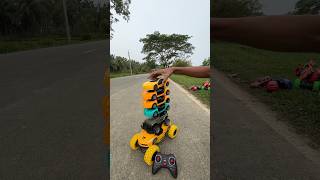 Wow 😮 racing rc remote control seven stunt moka car came hand😂||