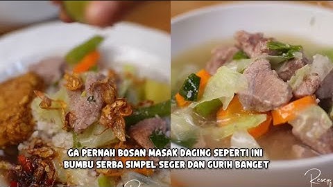 Gak pernah bosan masak daging seperti ini, bumbu simpel seger dan gurih banget!!