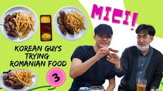 [ENG/RO/한]Korean student and his professor try Romanian food | Mici, beer& Jelly Shots (3rd episode)
