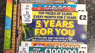 mix £2 £3 £1 scratch cards £18 in play