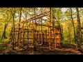 Native American Longhouse Build, Ep2 | Natural Materials, Ash Tree Bark, Bushcraft Shelter