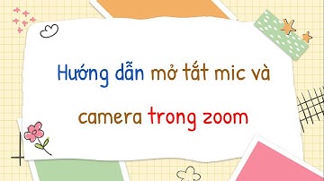 Cách mở tắt mic và camera trong zoom trên điện thoại và máy tính [OLM.VN]