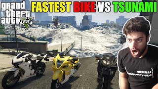 Escaping Tsunami In The Fastest SUZUKI HAYABUSA In The World | GTA 5 GAMEPLAY #5