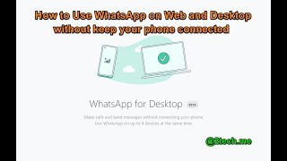 How to use WhatsApp on web and desktop without keeping your phone online screenshot 5