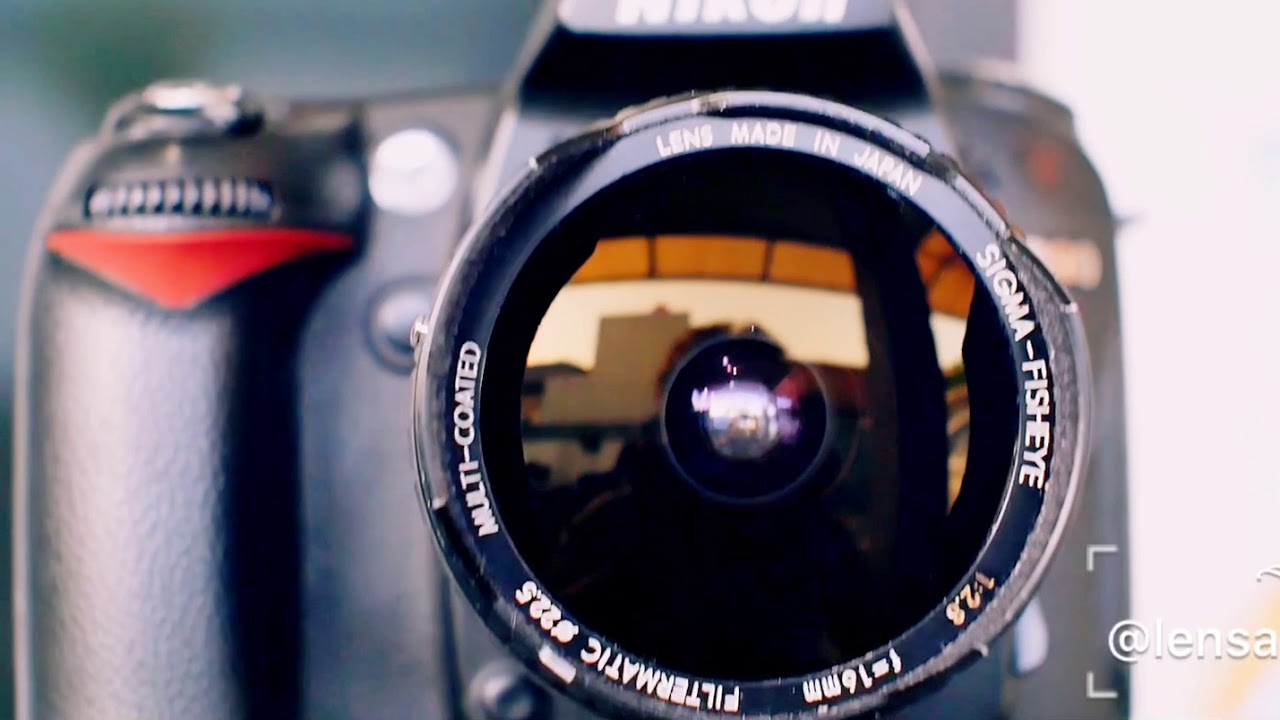 Lensa manual fisheye Sigma 16mm f2.8 Filtermatic mounting Nikon