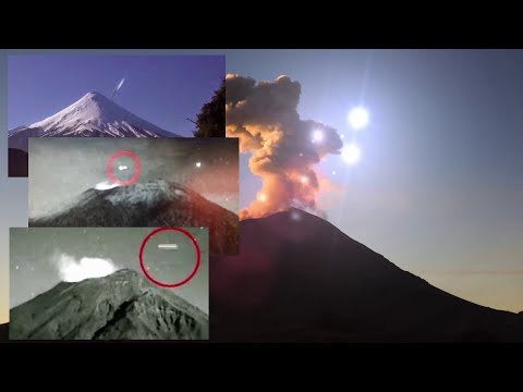Видео: Уеб камерата близо до вулкана Попокатепел записа четири НЛО наведнъж - - Алтернативен изглед