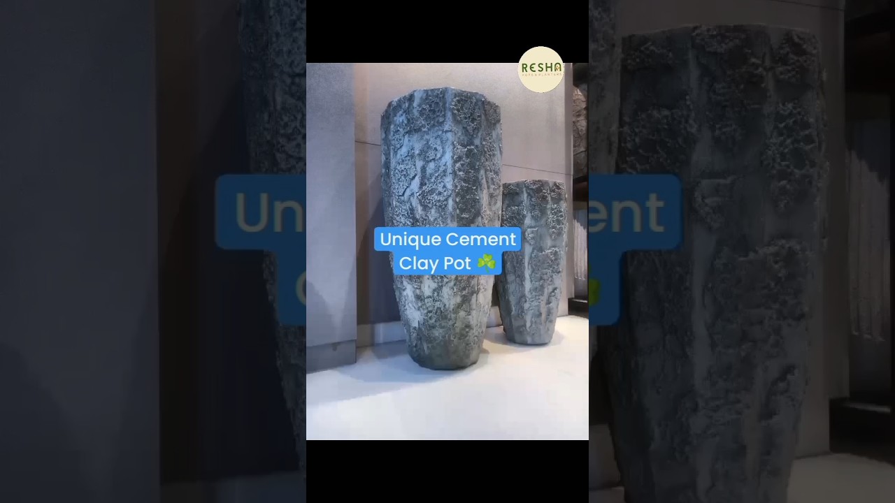 New Cement Clay Pot Design| Resha Planter 
