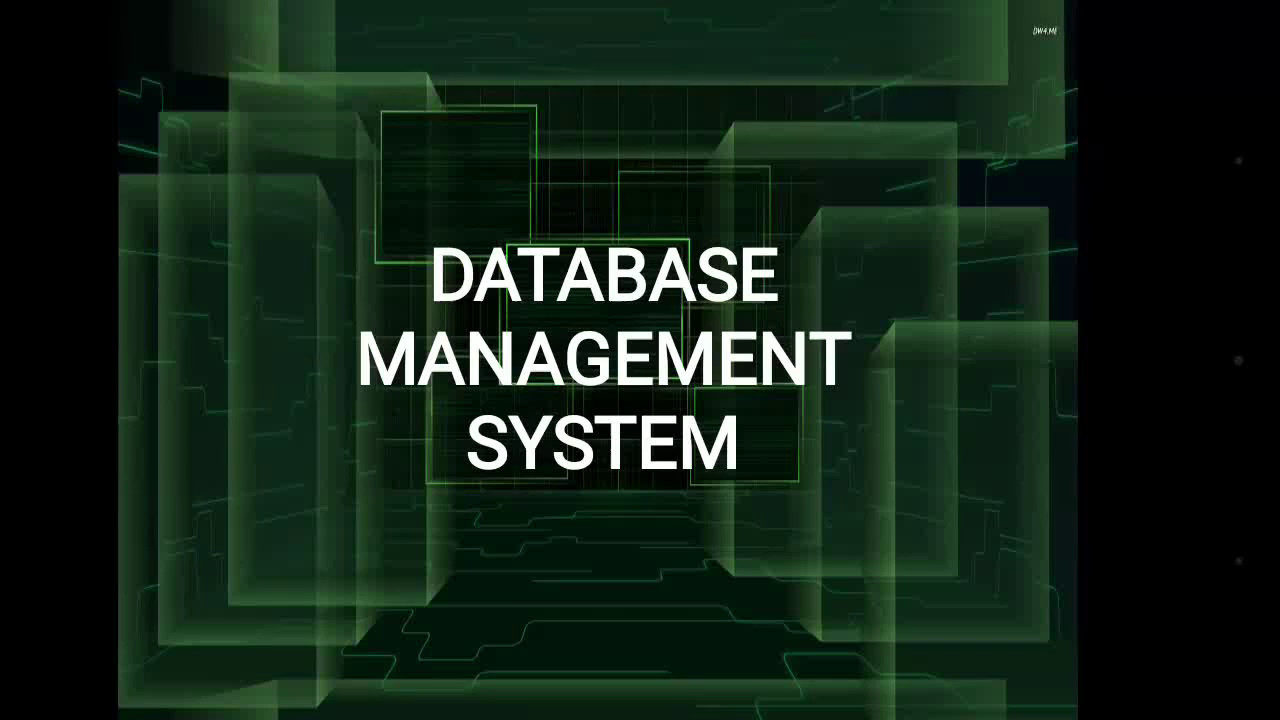 database management system ppt presentation free download