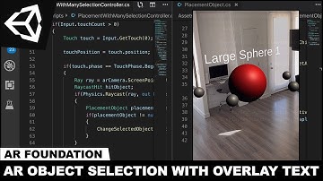 Unity3d AR Foundation - Extending the AR Object Selection With Text Mesh Pro Overlays