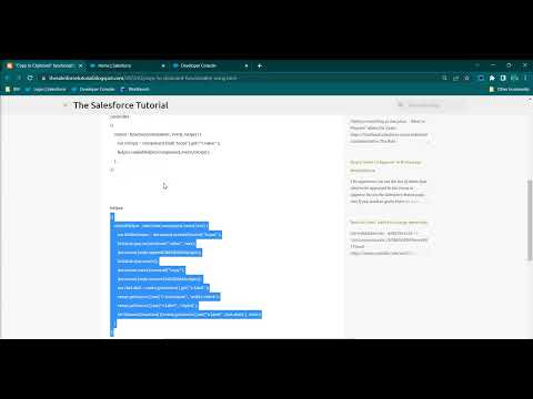 "Copy to Clipboard" functionality using Aura #inSalesforce