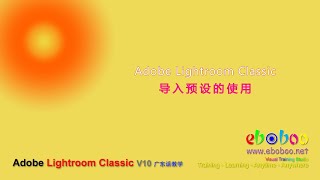 Adobe Lightroom Classic 导入预设的使用 - 广东话教学
